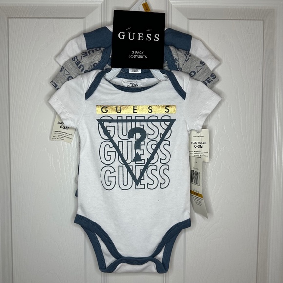 Guess Other - NWT Guess 3 piece bodysuit Infant 0-3 months